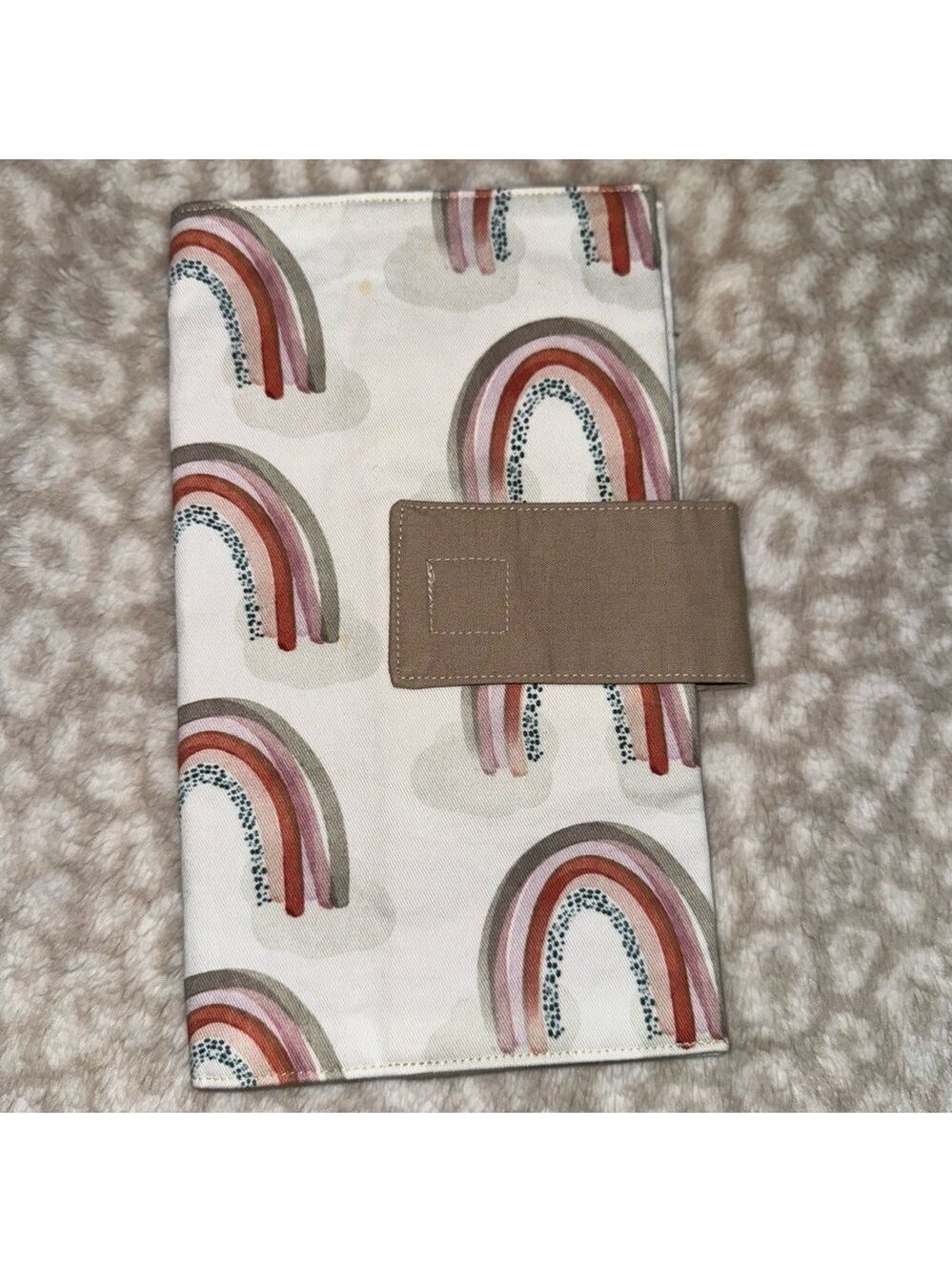 Rainbow Diaper Clutch with Velcro Strap Closure